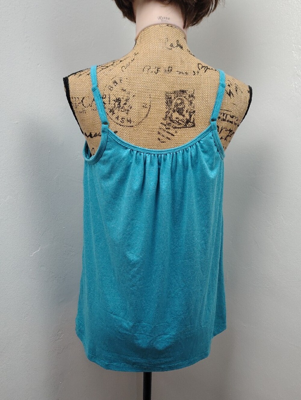 32 Degrees Cool Women’s Blue Spaghetti Strap Tank Top with Bra Size Large - Picture 5 of 9